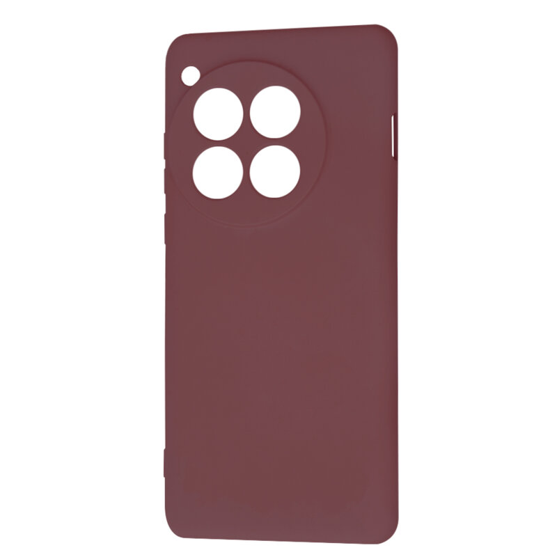 Husa silicon OnePlus 12 Techsuit SoftFlex, bordo