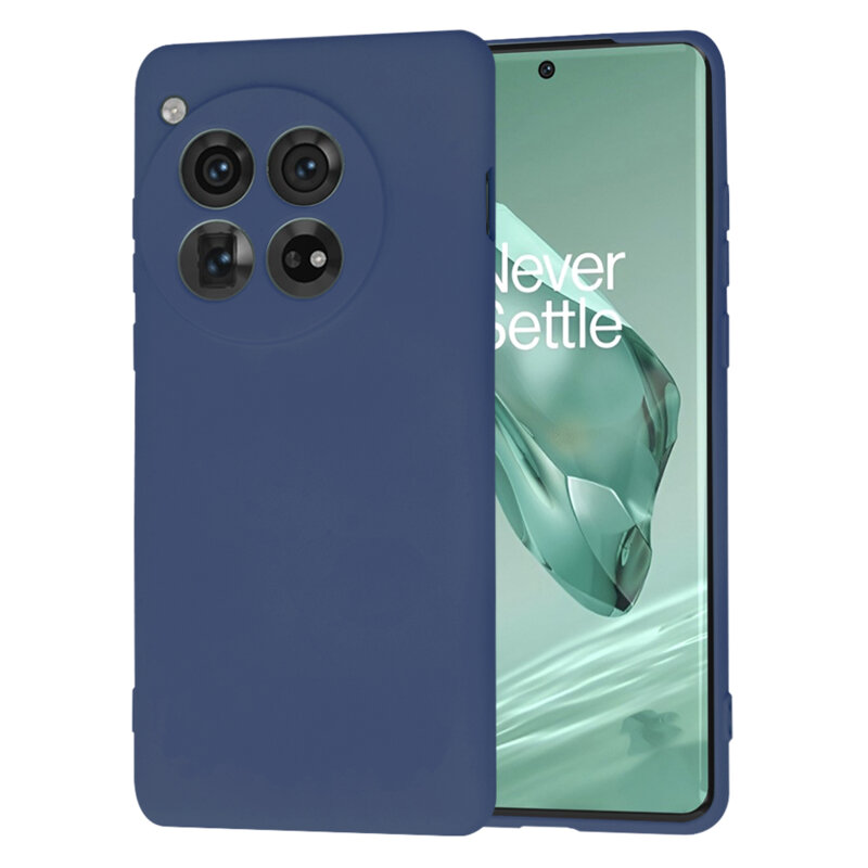 Husa silicon OnePlus 12 Techsuit SoftFlex, bleumarin