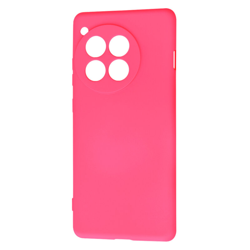 Husa silicon OnePlus 12R Techsuit SoftFlex, fucsia