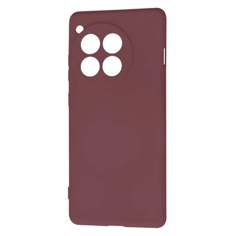 Husa silicon OnePlus 12R Techsuit SoftFlex, bordo
