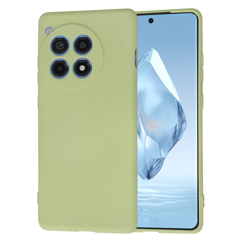 Husa silicon OnePlus 12R Techsuit SoftFlex, verde