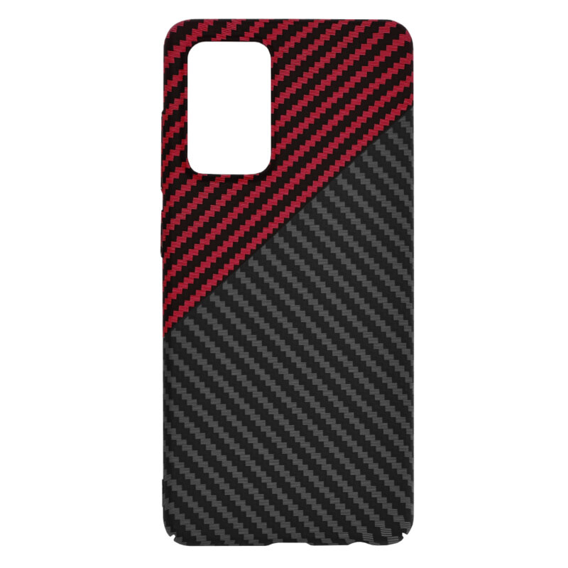 Husa Samsung Galaxy A52 5G Techsuit Carbonite FiberShell, rosu inchis