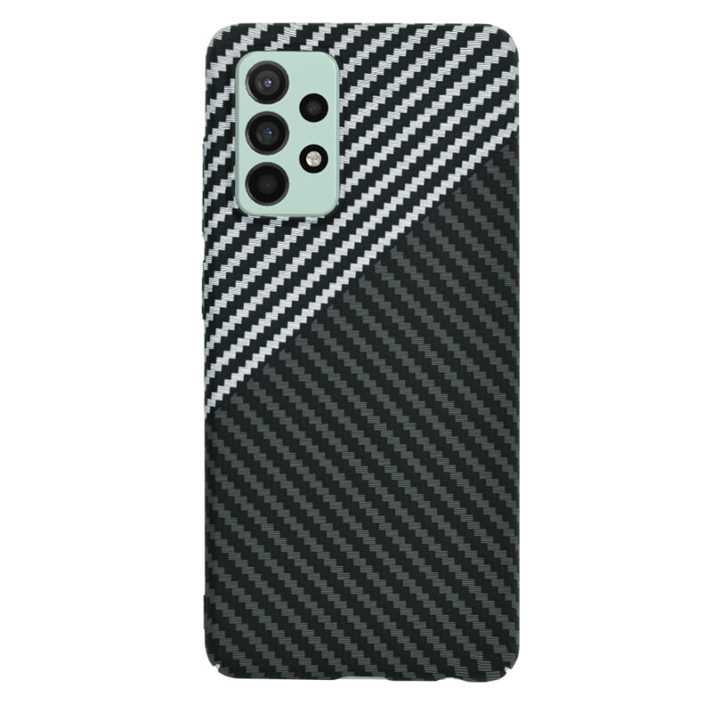 Husa Samsung Galaxy A52s 5G Techsuit Carbonite FiberShell, gri