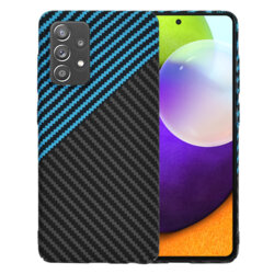 Husa Samsung Galaxy A52 4G Techsuit Carbonite FiberShell, bleu