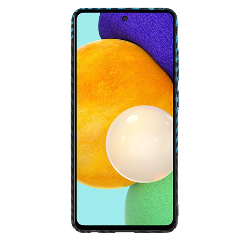 Husa Samsung Galaxy A52 5G Techsuit Carbonite FiberShell, bleu