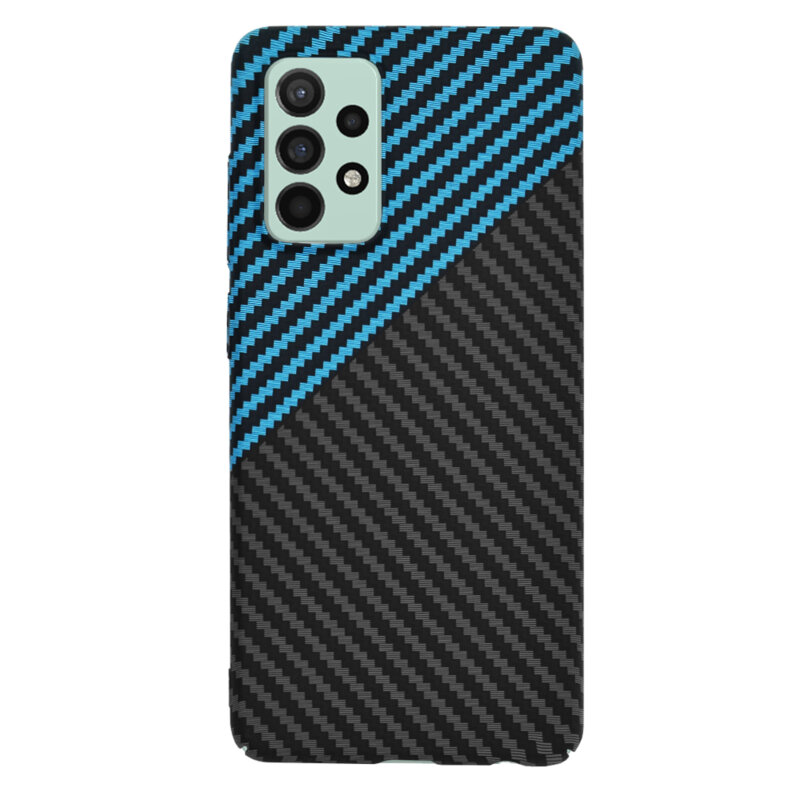 Husa Samsung Galaxy A52s 5G Techsuit Carbonite FiberShell, bleu