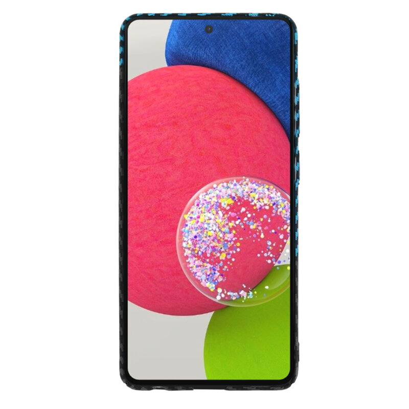 Husa Samsung Galaxy A52s 5G Techsuit Carbonite FiberShell, bleu