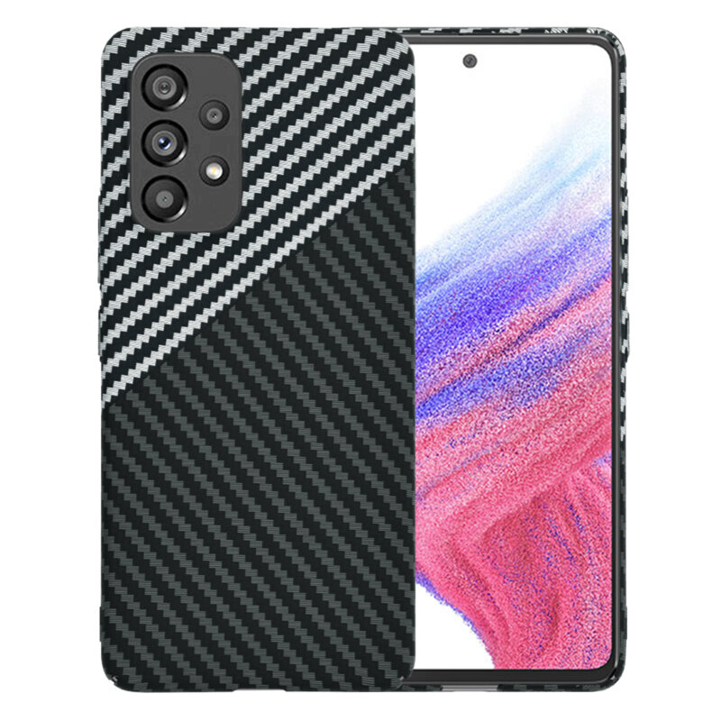 Husa Samsung Galaxy A53 5G Techsuit Carbonite FiberShell, gri