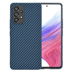 Husa Samsung Galaxy A53 5G Techsuit Carbonite FiberShell, cyan