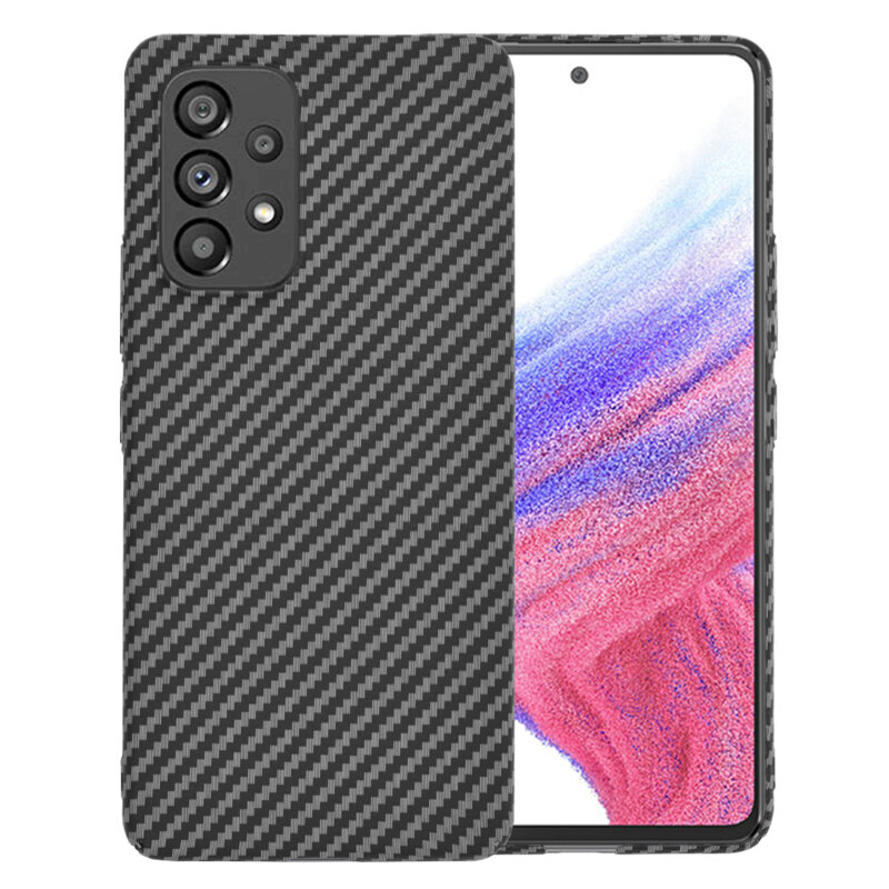 Husa Samsung Galaxy A53 5G Techsuit Carbonite FiberShell, negru