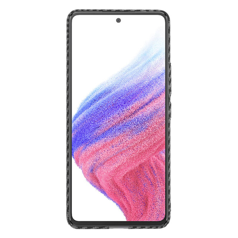 Husa Samsung Galaxy A53 5G Techsuit Carbonite FiberShell, negru