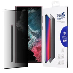 Folie sticla Samsung Galaxy S22 Ultra 5G Dux Ducis Tempered Glass Privacy, negru