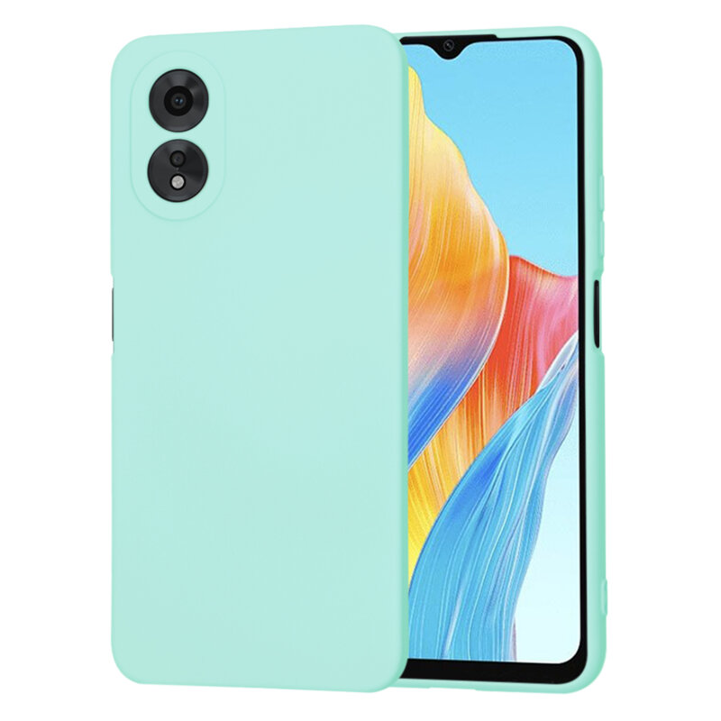 Husa silicon Oppo A38 Techsuit SoftFlex, turcoaz