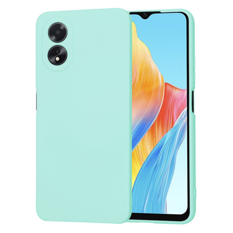 Husa silicon Oppo A18 Techsuit SoftFlex, turcoaz