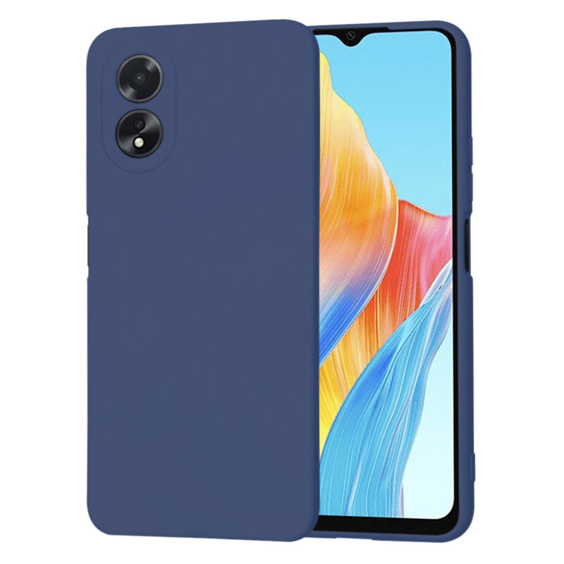 Husa silicon Oppo A18 Techsuit SoftFlex, bleumarin