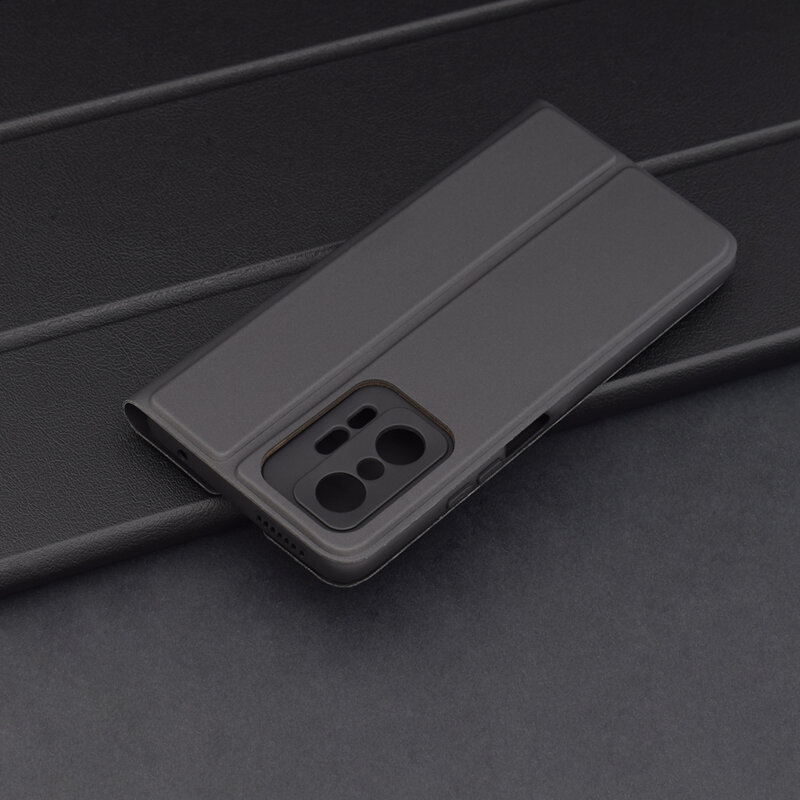 Husa Xiaomi 11T Techsuit Magskin Book, negru