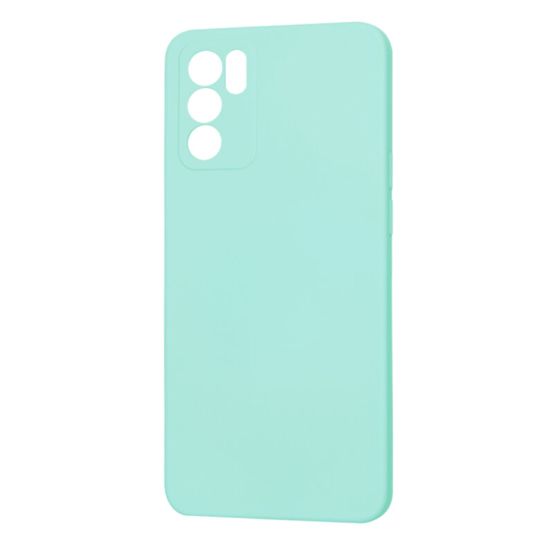 Husa silicon Oppo Reno6 5G Techsuit SoftFlex, turcoaz