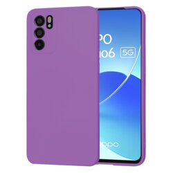 Husa silicon Oppo Reno6 5G Techsuit SoftFlex, mov