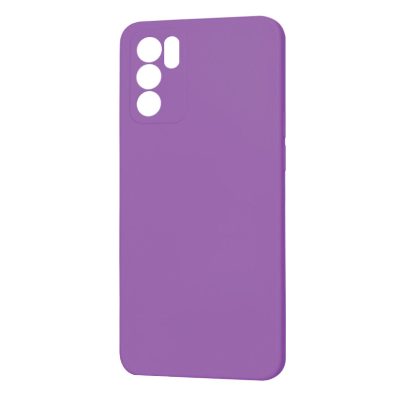 Husa silicon Oppo Reno6 5G Techsuit SoftFlex, mov