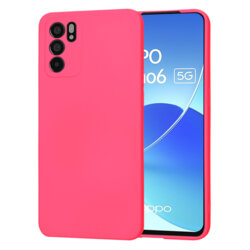 Husa silicon Oppo Reno6 5G Techsuit SoftFlex, fucsia