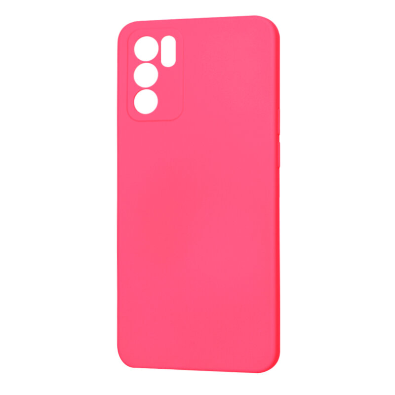 Husa silicon Oppo Reno6 5G Techsuit SoftFlex, fucsia