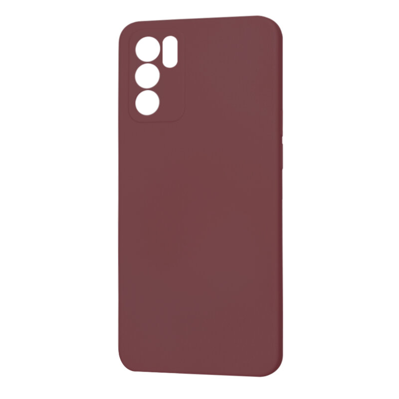 Husa silicon Oppo Reno6 5G Techsuit SoftFlex, bordo
