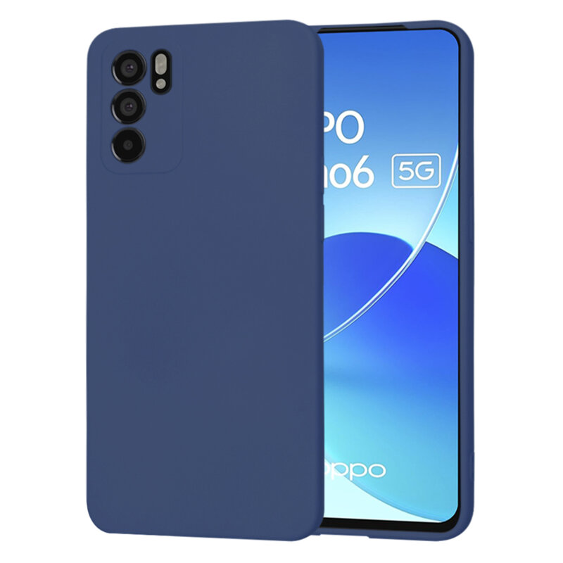 Husa silicon Oppo Reno6 5G Techsuit SoftFlex, bleumarin