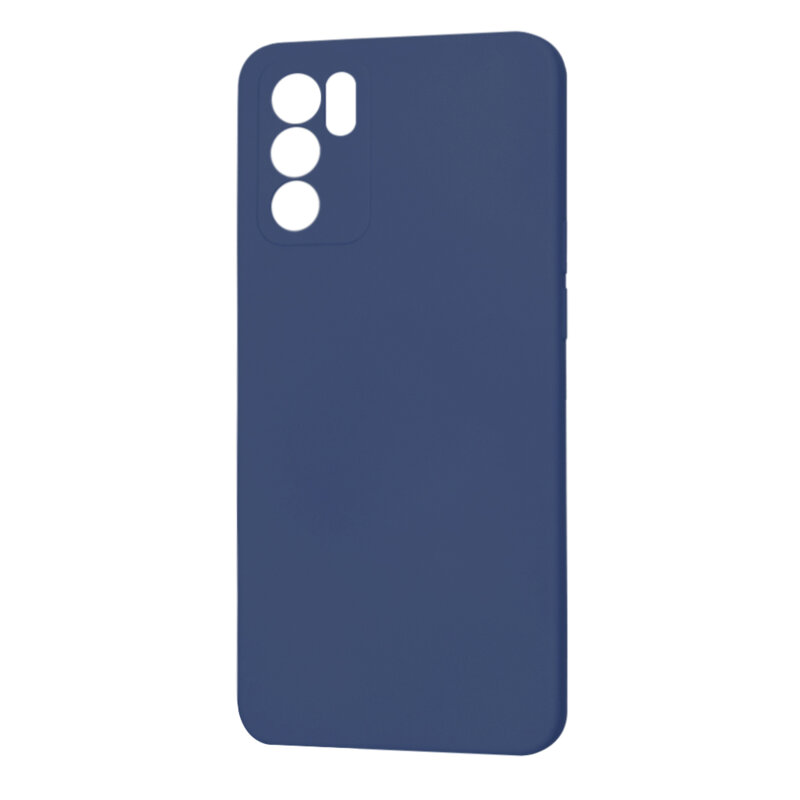 Husa silicon Oppo Reno6 5G Techsuit SoftFlex, bleumarin
