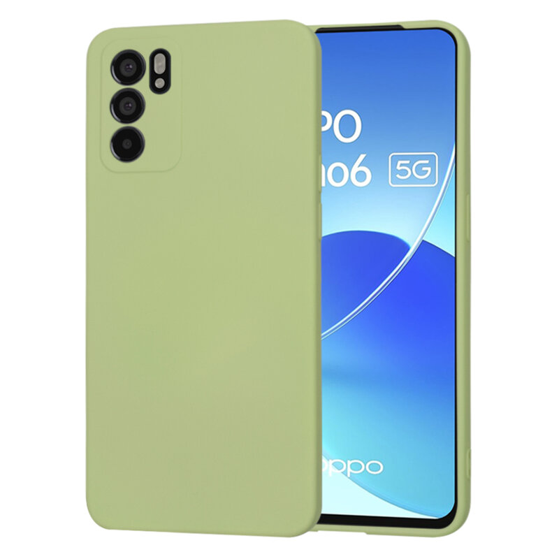 Husa silicon Oppo Reno6 5G Techsuit SoftFlex, verde