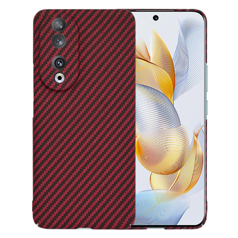 Husa Honor 90 Techsuit Carbonite FiberShell, rosu