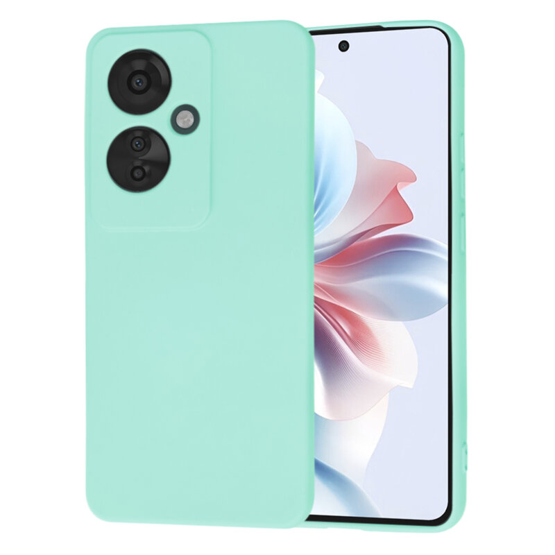 Husa silicon Oppo Reno11 F Techsuit SoftFlex, turcoaz