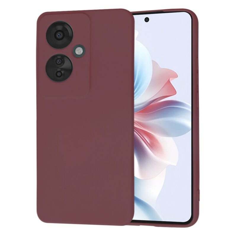 Husa silicon Oppo Reno11 F Techsuit SoftFlex, bordo