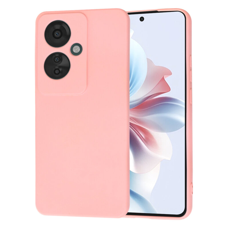 Husa silicon Oppo Reno11 F Techsuit SoftFlex, roz