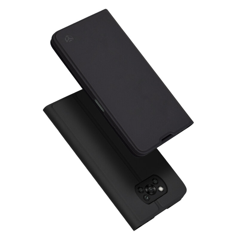 Husa Xiaomi Poco X3 Techsuit Magskin Book, negru