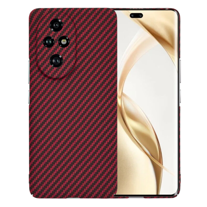 Husa Honor 200 Pro Techsuit Carbonite FiberShell, rosu