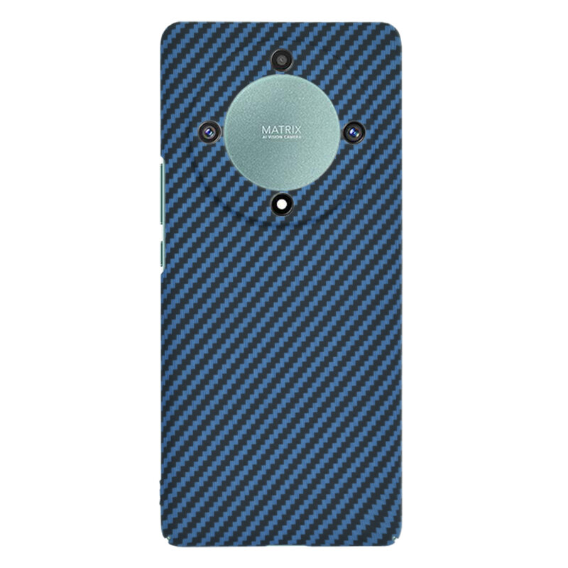 Husa Honor Magic5 Lite Techsuit Carbonite FiberShell, cyan