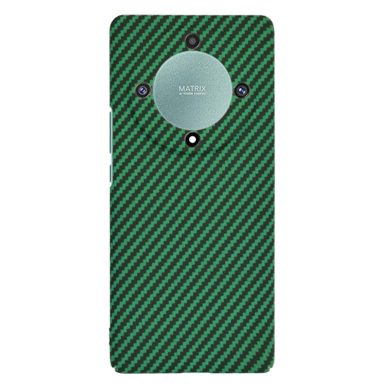 Husa Honor Magic5 Lite Techsuit Carbonite FiberShell, verde