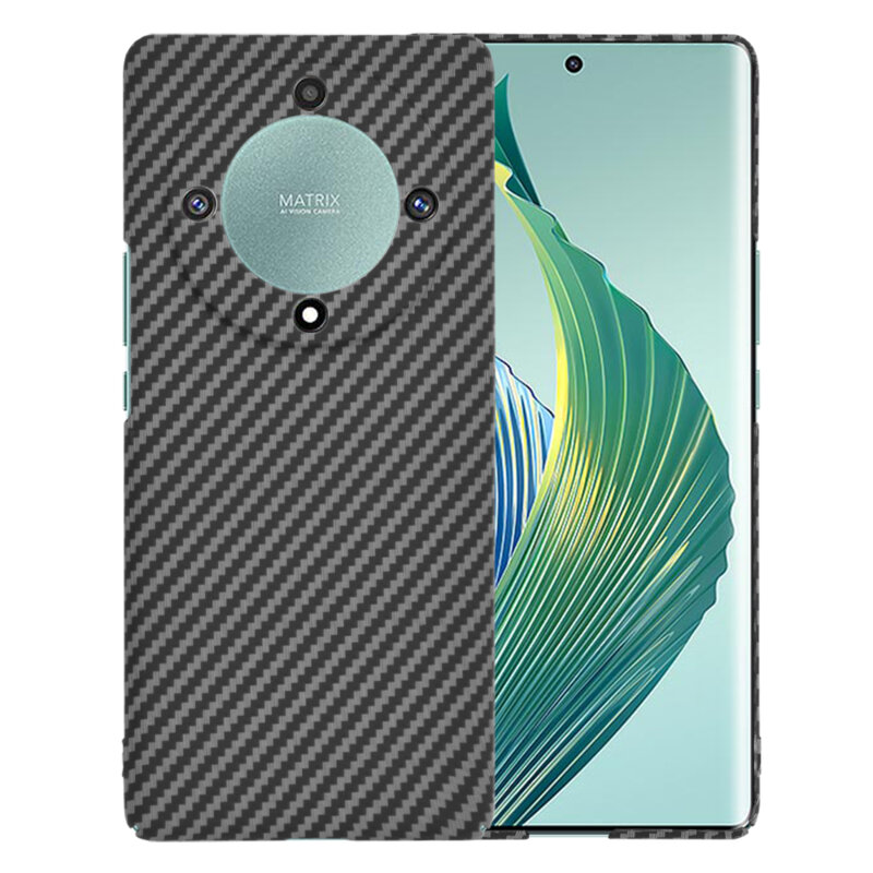 Husa Honor Magic5 Lite Techsuit Carbonite FiberShell, negru