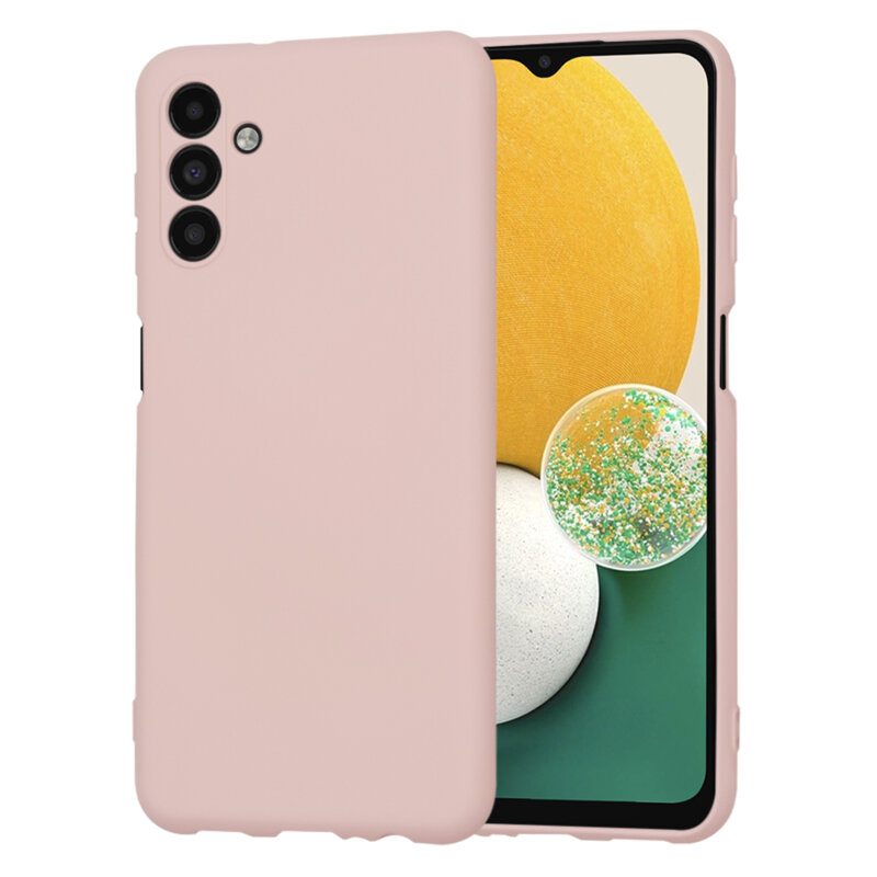 Husa silicon Samsung Galaxy A13 5G Techsuit SoftFlex, roz pudra