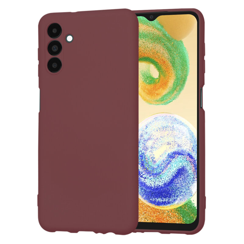 Husa silicon Samsung Galaxy A04S Techsuit SoftFlex, bordo
