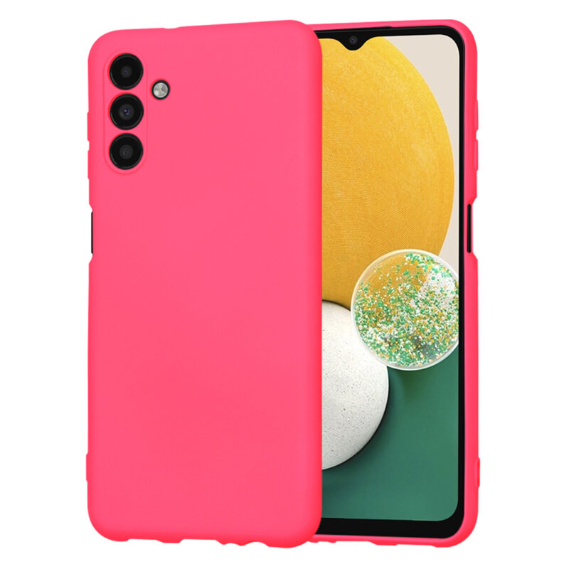 Husa silicon Samsung Galaxy A13 5G Techsuit SoftFlex, fucsia