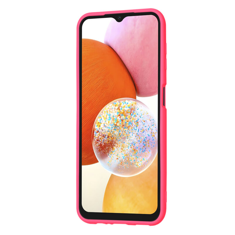 Husa silicon Samsung Galaxy A14 4G Techsuit SoftFlex, fucsia