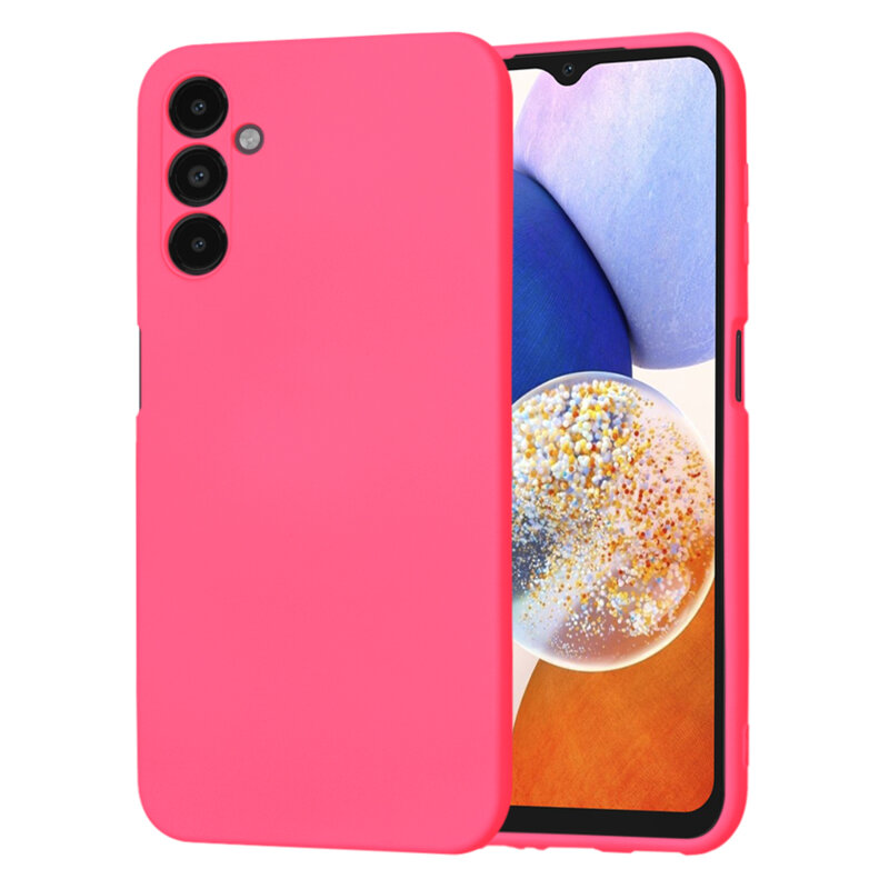Husa silicon Samsung Galaxy A14 5G Techsuit SoftFlex, fucsia