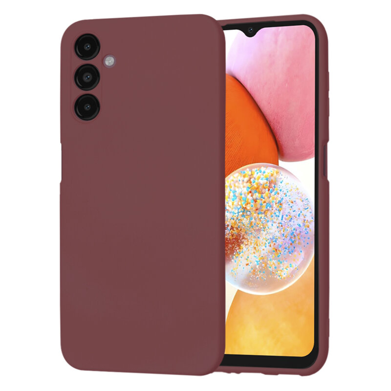 Husa silicon Samsung Galaxy A14 4G Techsuit SoftFlex, bordo
