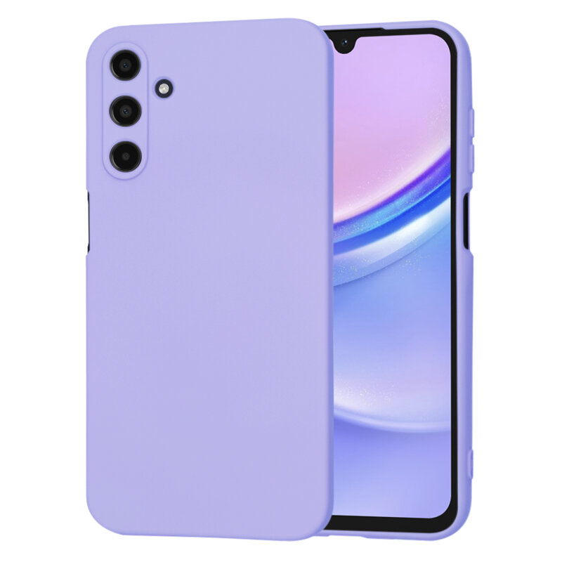 Husa silicon Samsung Galaxy A15 4G Techsuit SoftFlex, violet
