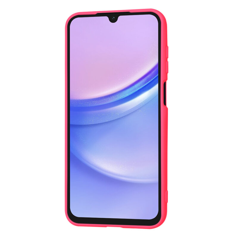 Husa silicon Samsung Galaxy A15 4G Techsuit SoftFlex, fucsia