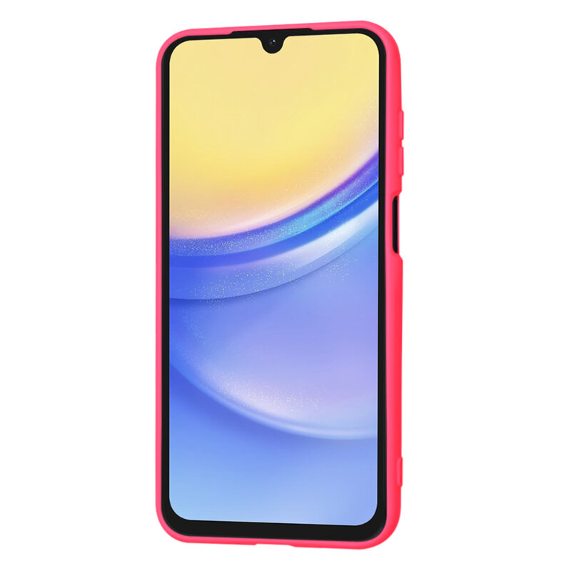 Husa silicon Samsung Galaxy A15 5G Techsuit SoftFlex, fucsia