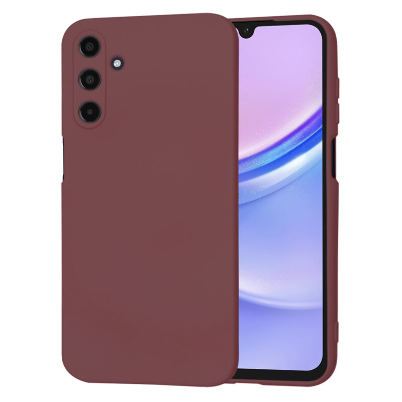 Husa silicon Samsung Galaxy A15 4G Techsuit SoftFlex, bordo