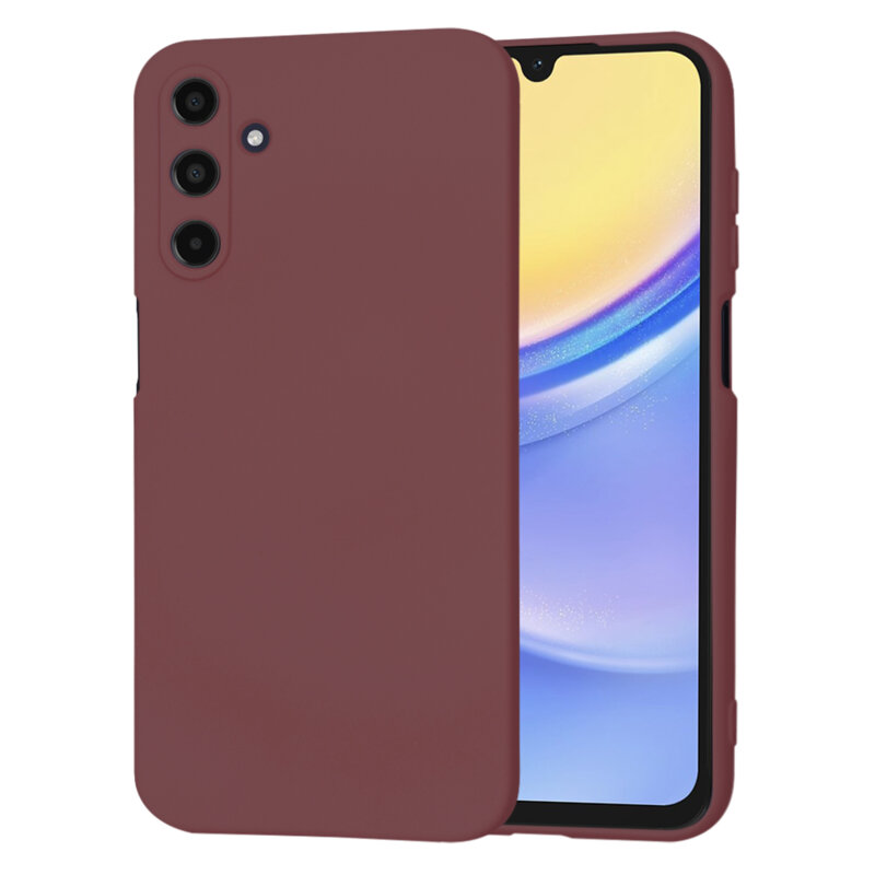 Husa silicon Samsung Galaxy A15 5G Techsuit SoftFlex, bordo