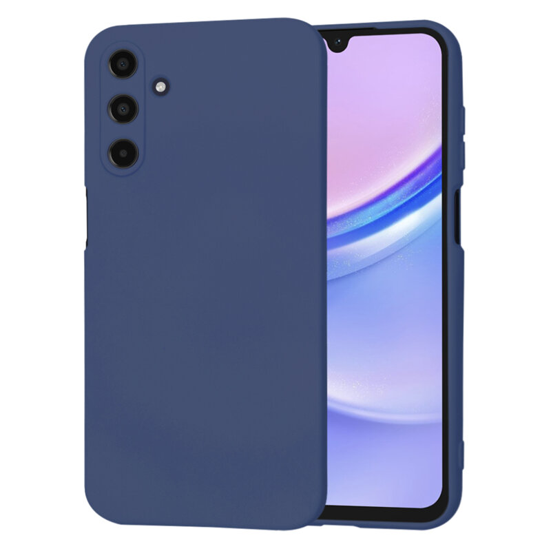 Husa silicon Samsung Galaxy A15 4G Techsuit SoftFlex, bleumarin